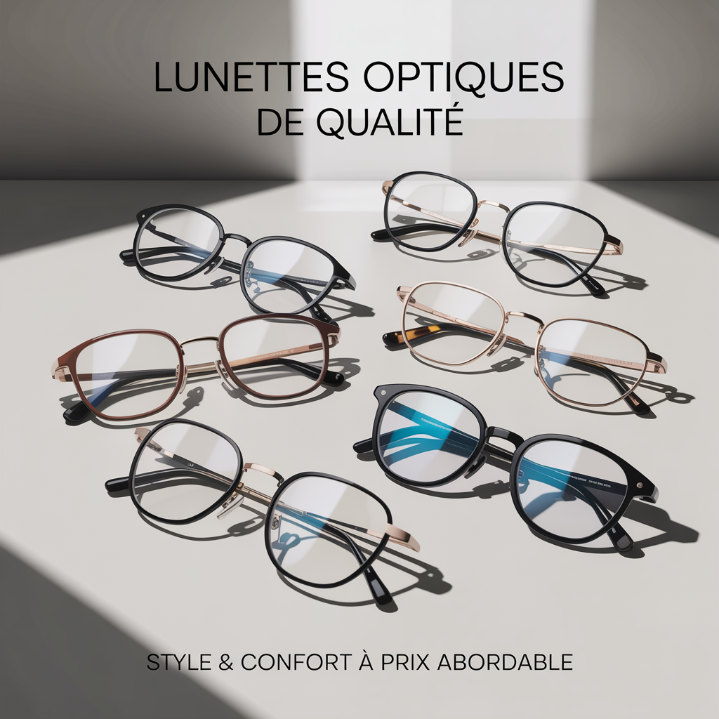 Lunettes optiques de meilleure qualité à un prix abordable.